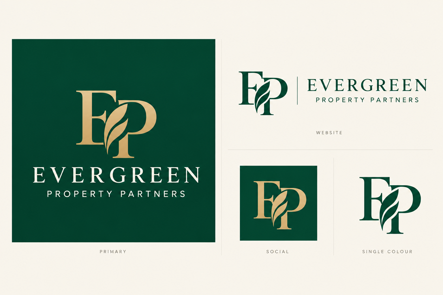 EP leaf monogram